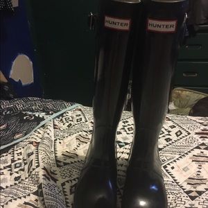 Hunter boots look on mercari