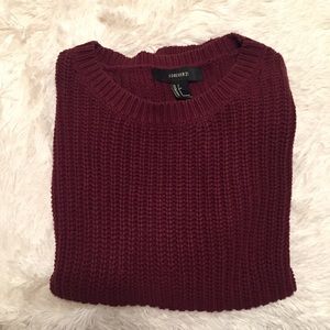 Forever 21 maroon sweater!!