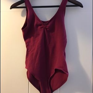 Maroon leotard