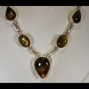 Shiny Laster Labradorite Necklace