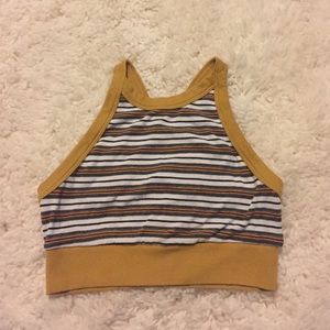 Striped crop top