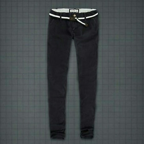 Abercrombie Girls Navy Chinos