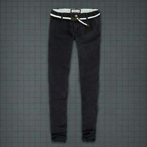 Abercrombie Girls Navy Chinos