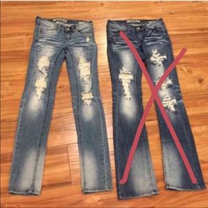 Various destroyed machine jeans-1
