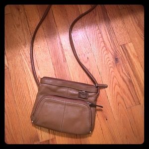 Brown satchel bag
