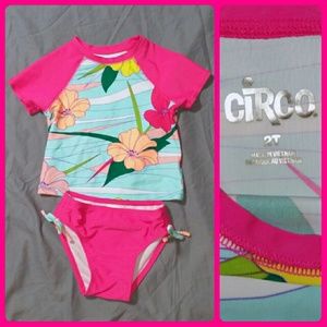 Toddler girl two piece swim suit