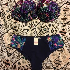 Strapless Bra and panty set  look on mercari