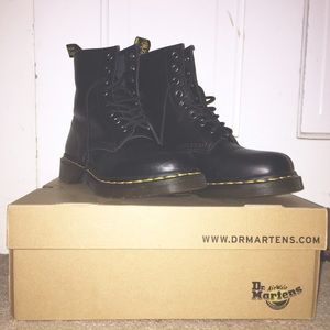 Doc Marten Black Leather Boots