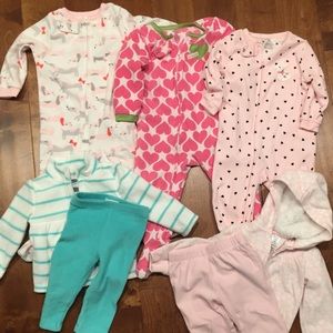 18 month girl's fleece lot