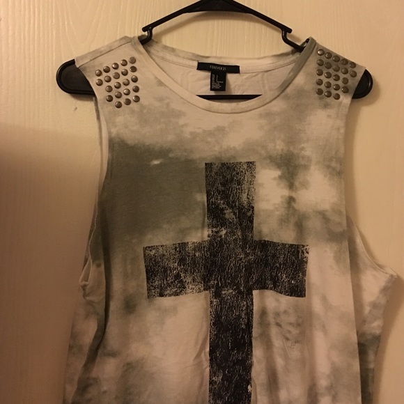 Forever 21 hi low sleeveless t-shirt