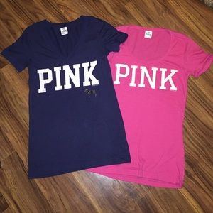 Bundle of PINK Victoria's Secret Shirts