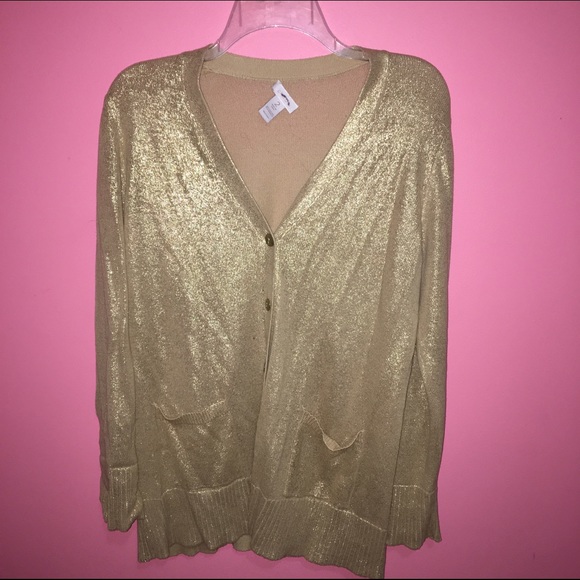Gold color cardigan
