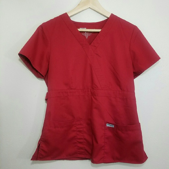 Grey's Anatomy Mock Wrap Scrub Top