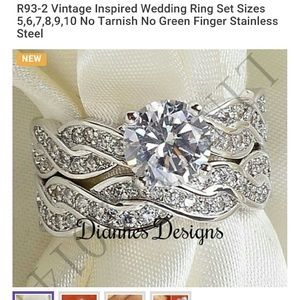Vintage Inspired Wedding Ring Size 8
