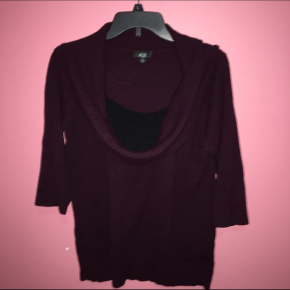 Purple and black sweater