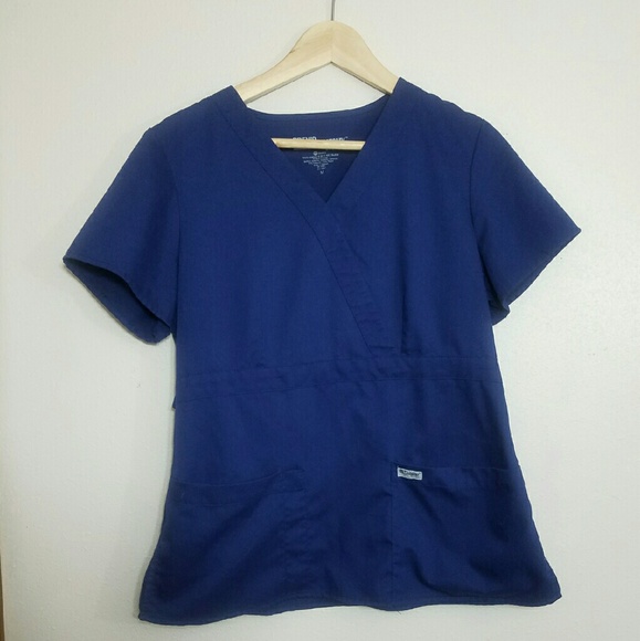 Grey's Anatomy Mock Wrap Scrub Top