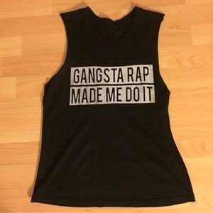 Brandy Melville Gangster Rap Made Me Do It Tank