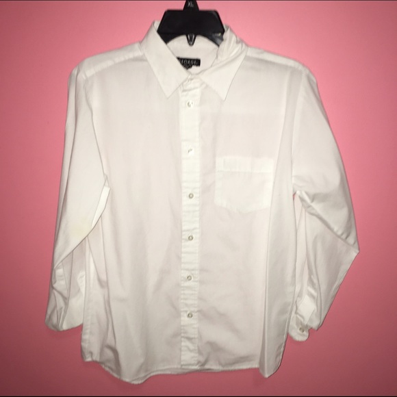 Kids white button up shirt for boys