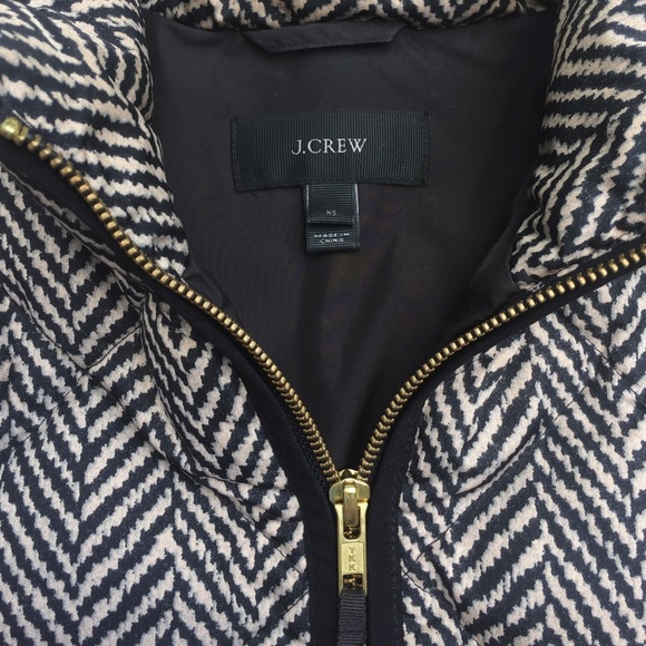 J. Crew RETAIL Herringbone Quilted Puffy Vest - Picture 3 of 4