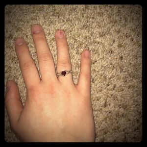 red heart ring