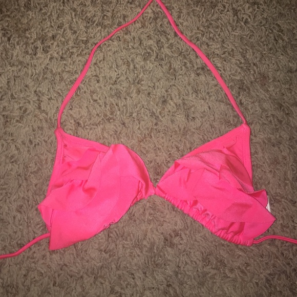 Pink bikini top