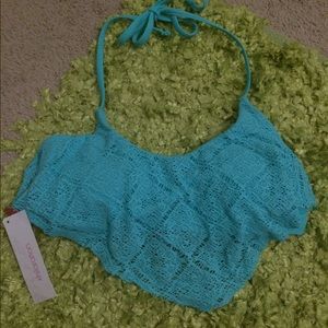 Teal/blue bikini top