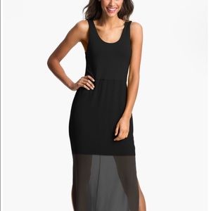 Vince Camuto Sheer Black Maxi Dress