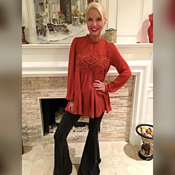 burnt orange semi sheer baby doll LAST ONE SALE!! - Picture 3 of 4