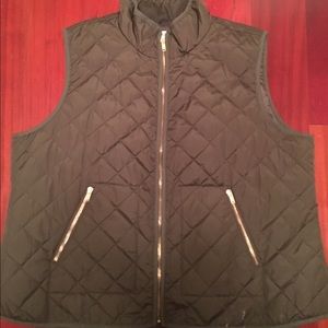 old navy green vest