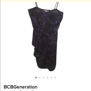 Ink Blue Strapless Bustier Dress