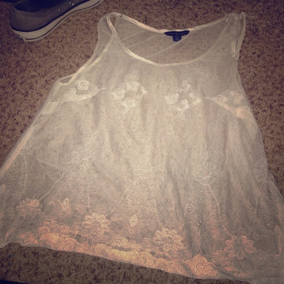 lace crop top tank