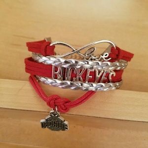 Ohio State Buckeyes charm bracelet