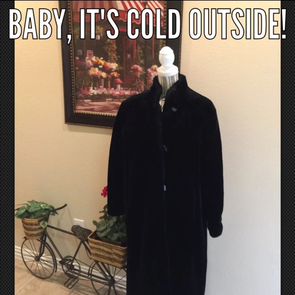 Jacques Saint Laurent Vintage Long Black Coat