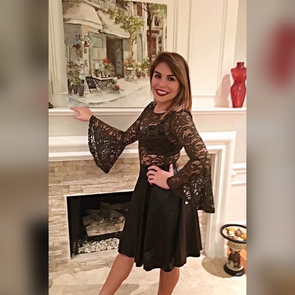 Faux leather swing midi skirt LAST CHANCE - Picture 2 of 3