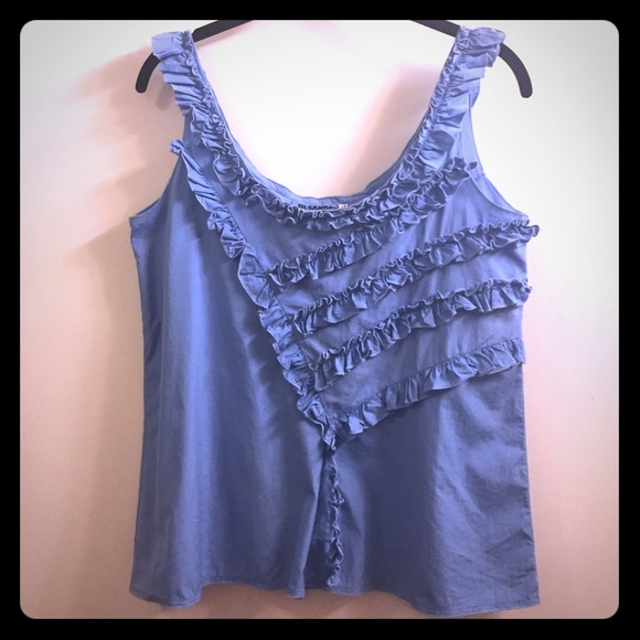 JIL SANDER- ruffle tank