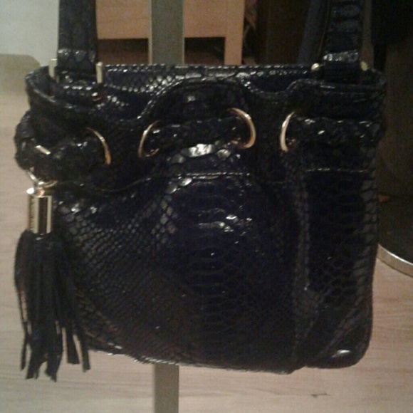 Michael Kors patent snake print crossbody bag
