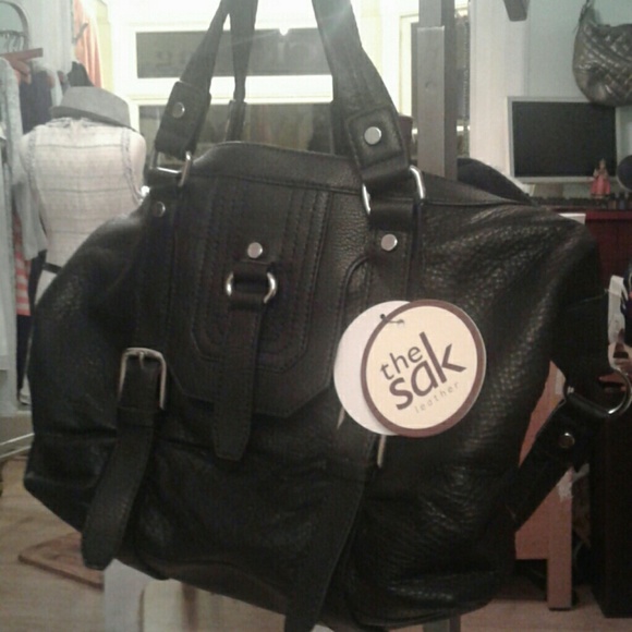 Leather the sak convertable satchel NWT ret $149