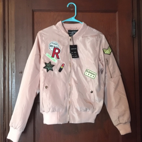 Last One 💫Pink Bomber Jacket - Brand New💫 - Picture 3 of 6