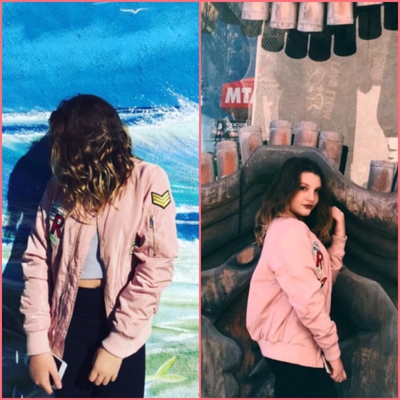 Last One 💫Pink Bomber Jacket - Brand New💫 - Picture 4 of 6