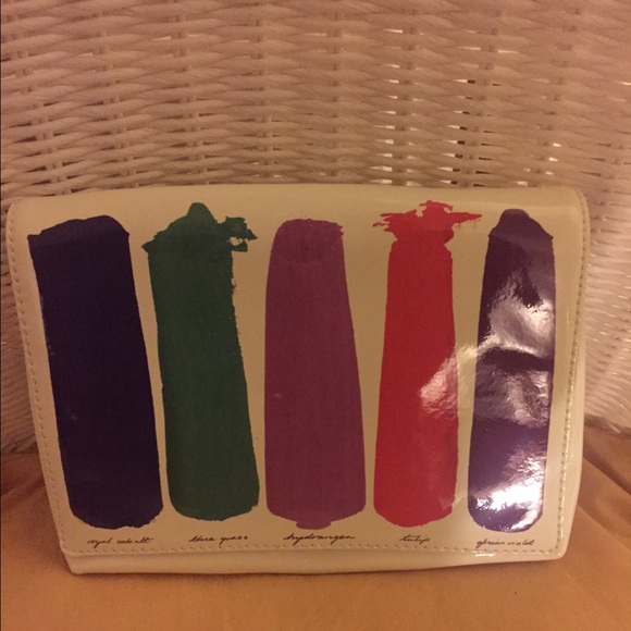 Painted Brush colors Kate spade clutch