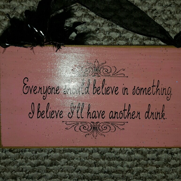 NEWCutest Pink Plaque with saying to hang on wall