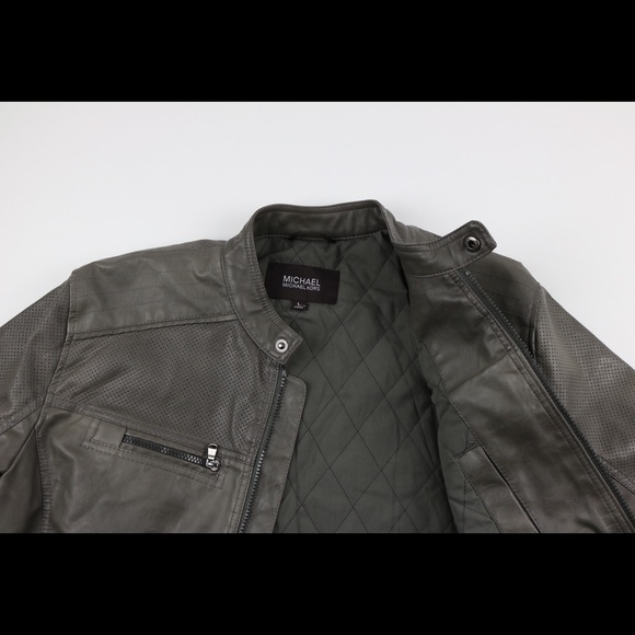 Michael Kors Conway Faux Leather Moto Jacket - Picture 4 of 6