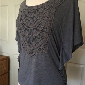 Grey Converse Crochet Top