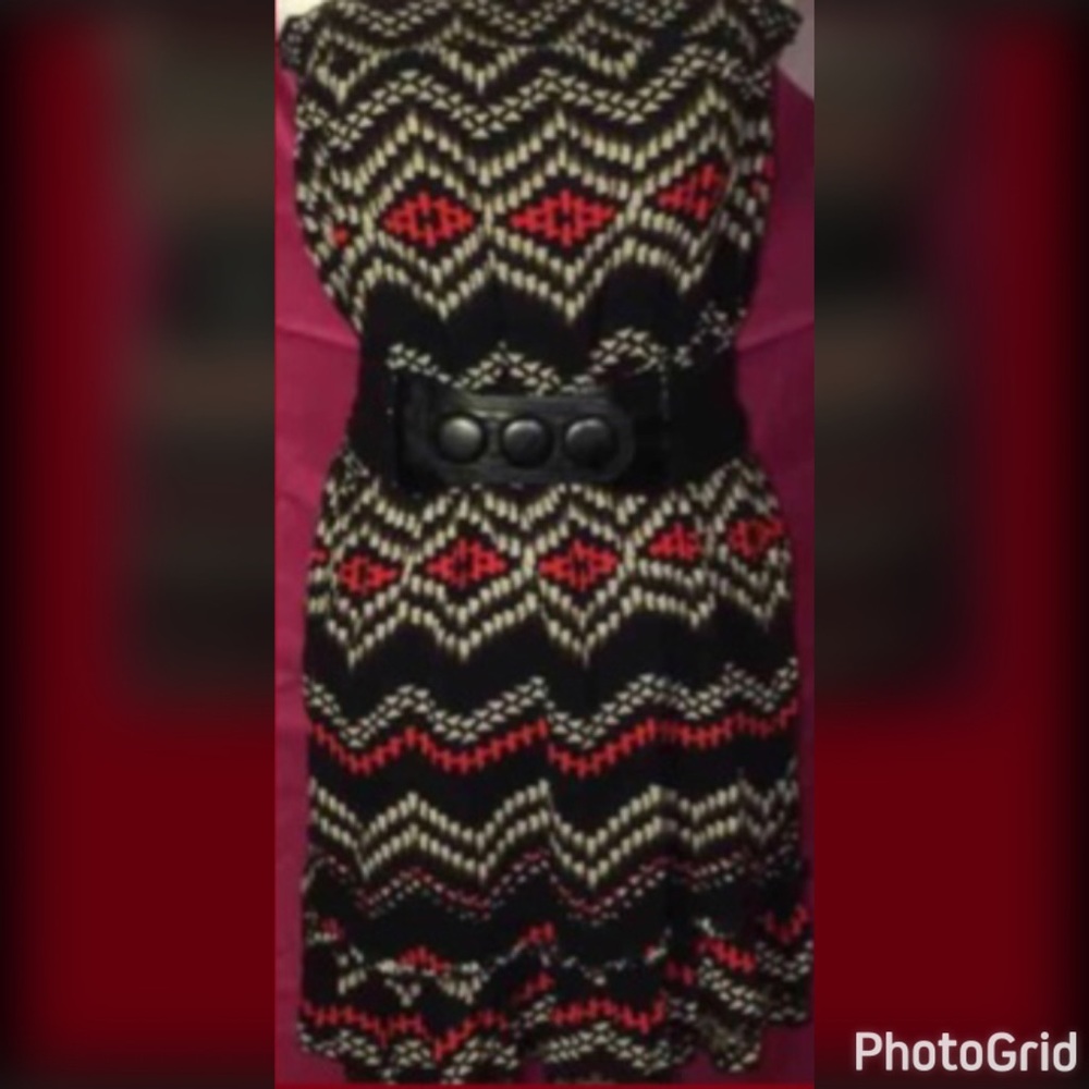 5 FOR $25 RUE 21 BLACK TUNIC/BELT/LEGGING MED