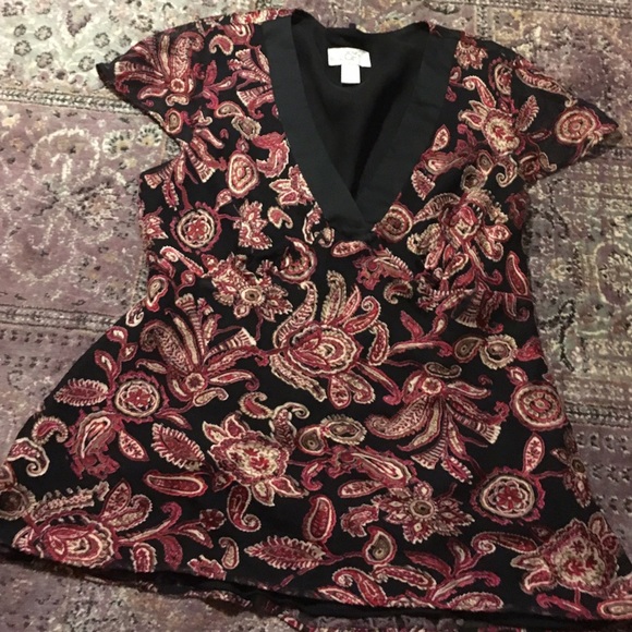 LOFT Tops - CLOSET CLEAR OUT 🎉 LOFT VELVET/SILK Blend Blouse