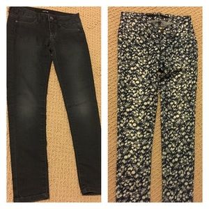 Joe's jeans,skinny leg, sz 6x flower detail