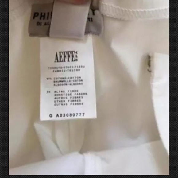 PHILOSOPHY DI ABERTA FERRETTI WHITE CAPRI PANTS 38 - Picture 4 of 4