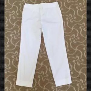 PHILOSOPHY DI ABERTA FERRETTI WHITE CAPRI PANTS 38