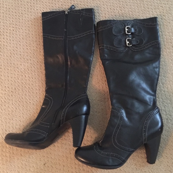 Connie Tall Heeled Boots Size 8 - Picture 1 of 4