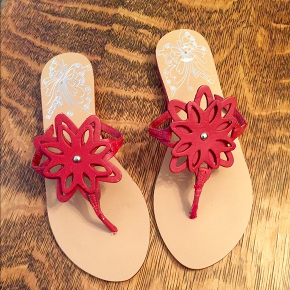 Chico Red Sandals